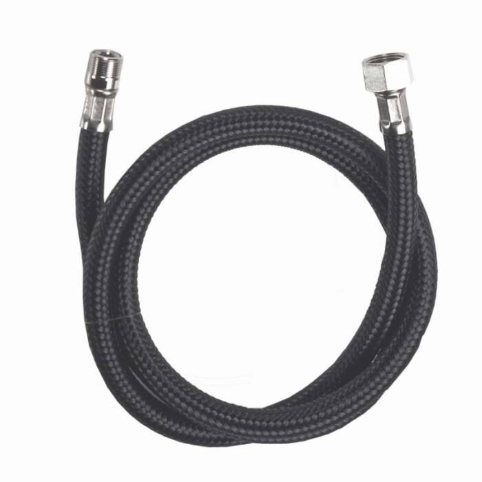 Black Nylon Flexible hose 120 cm
